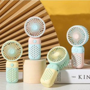 2024 New Cartoon Cute Handheld USB Charging Fan - 5-Speed, Ultra-Quiet & Portable – Perfect for On-the-Go Style!