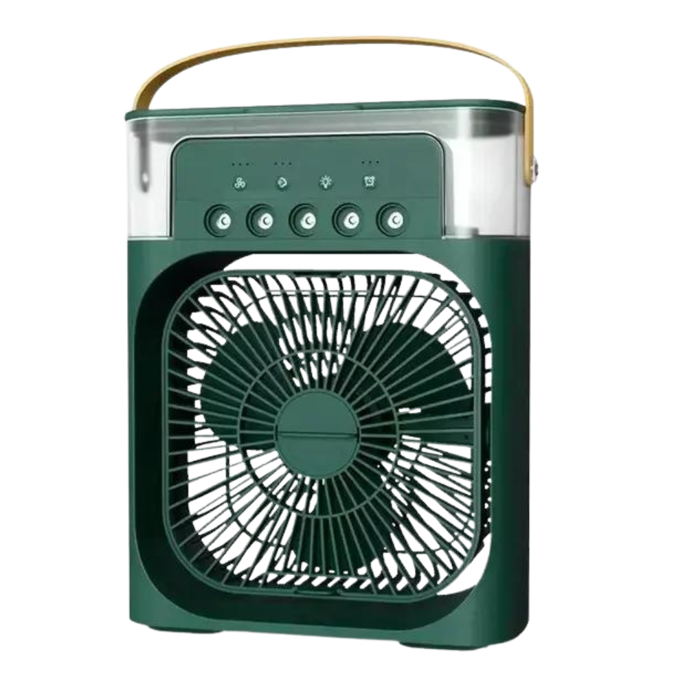 3-in-1 Portable Air Cooler Humidifier | 7 LED Colors, Low Noise Design – Perfect For Hot Summers!