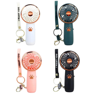 Compact Cartoon USB Handheld Fan 2024 - Cute Portable Charging Mini Fan with Dual-Speed, Ideal for Students & Outdoor Use
