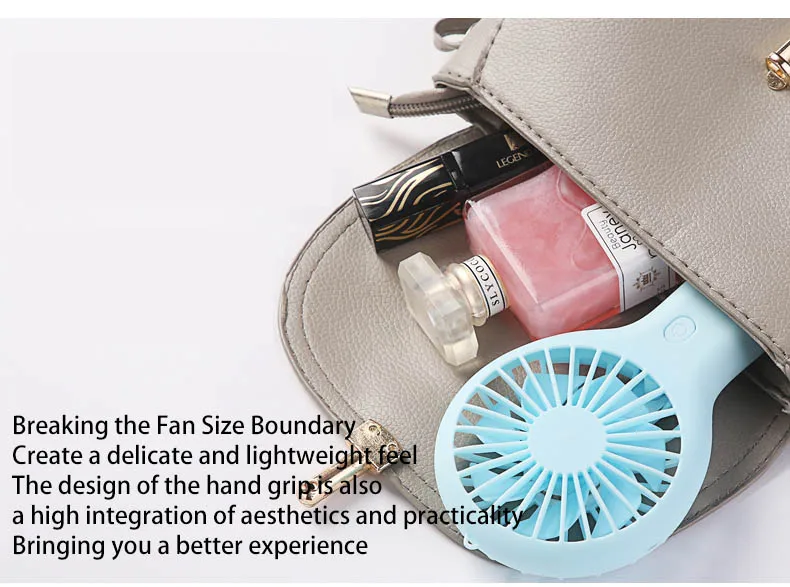 Ultra-Quiet Portable Handheld USB Fan: 3-Speed Compact Cooling - Image 22