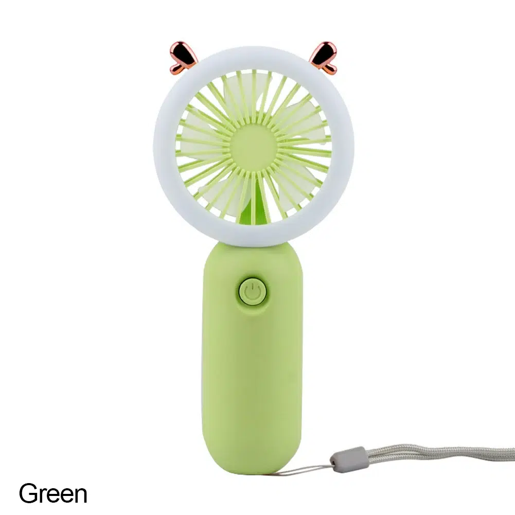 Compact & Powerful 5W USB Rechargeable Mini Fan with Night Light - Perfect for Travel & Home - Image 20