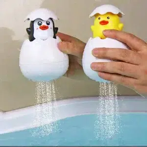 Kids' Delightful Duck & Penguin Water Spray Bath Toy - Wind-Up Sprinkler for Fun Bath Time