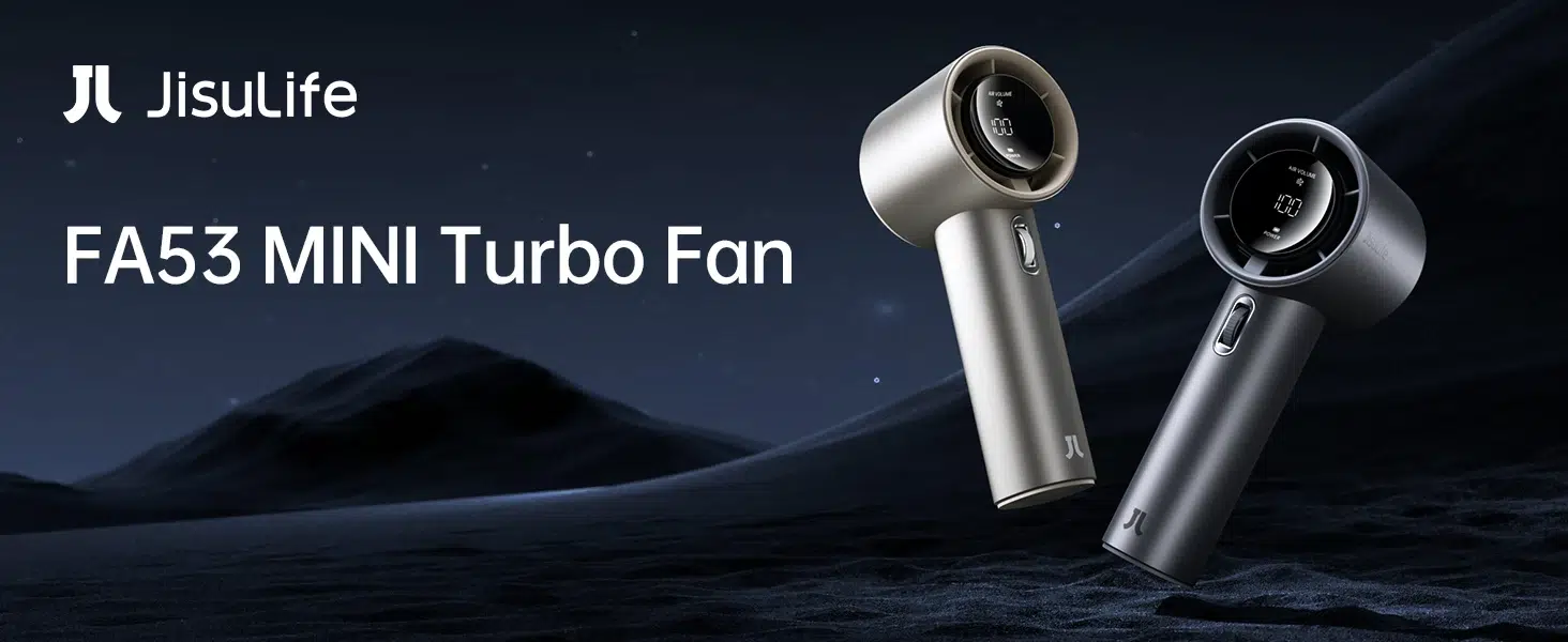 JISULIFE Portable Bladeless Handheld Fan - 100 Speeds, Rechargeable & Powerful Mini Fan - Image 13