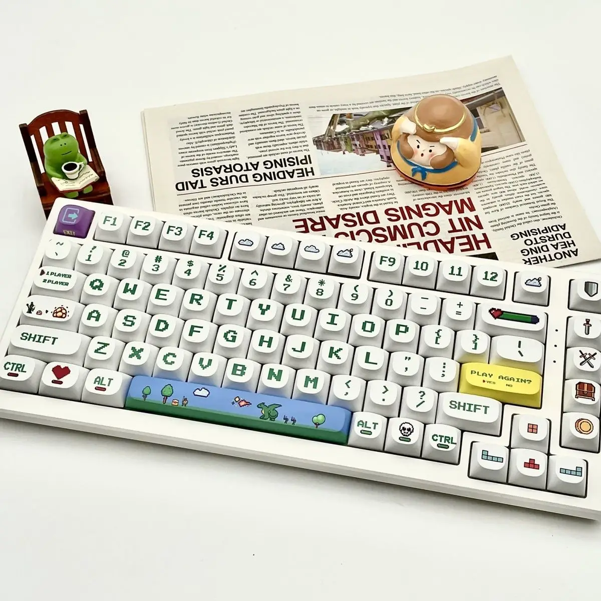 Pixel Art PBT Keycaps - Thermal Sublimation, Cartoon Print - Image 7