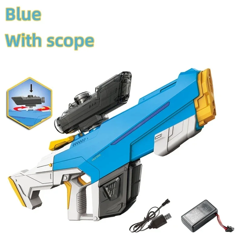 MOQIDODO High-Capacity LED Electric Water Blaster - Fully Automatic Spray Gun for Summer Fun, Suitable for Pools and Outdoor Activities, for Kids and Adults - Image 7