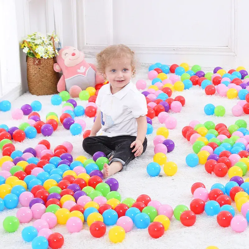 50-Pack Colorful Plastic Ocean Balls for Children - Baby Playpen and Outdoor Game Accessories - Image 9