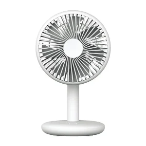 Ultra-Quiet USB Desk Fan with 4-Speed Control and 90° Adjustment – Perfect for Office