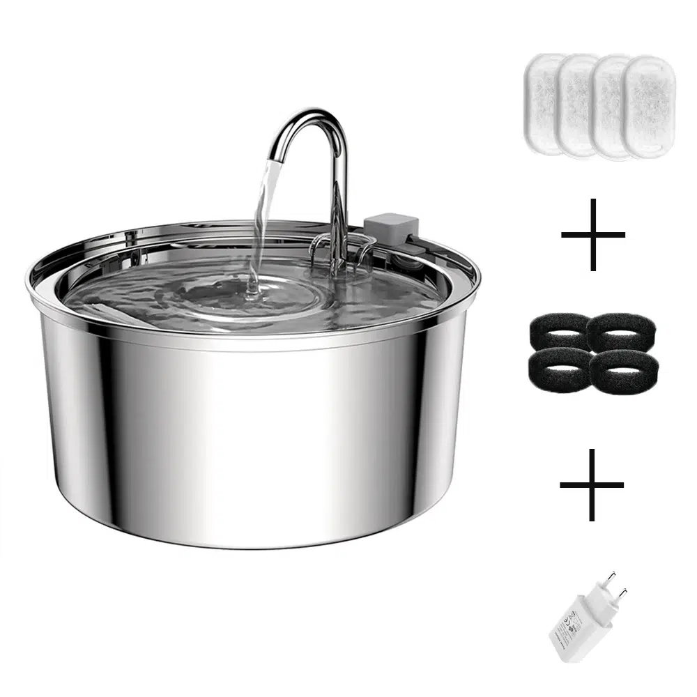 Stainless Steel Pet Water Fountain 3L - Image 5
