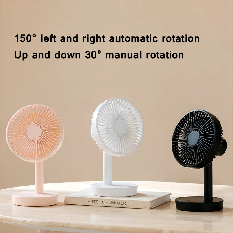 Himist Mini Portable Desktop Fan – 3-Speed Auto-Rotating Silent Fan for Home Office - Image 4