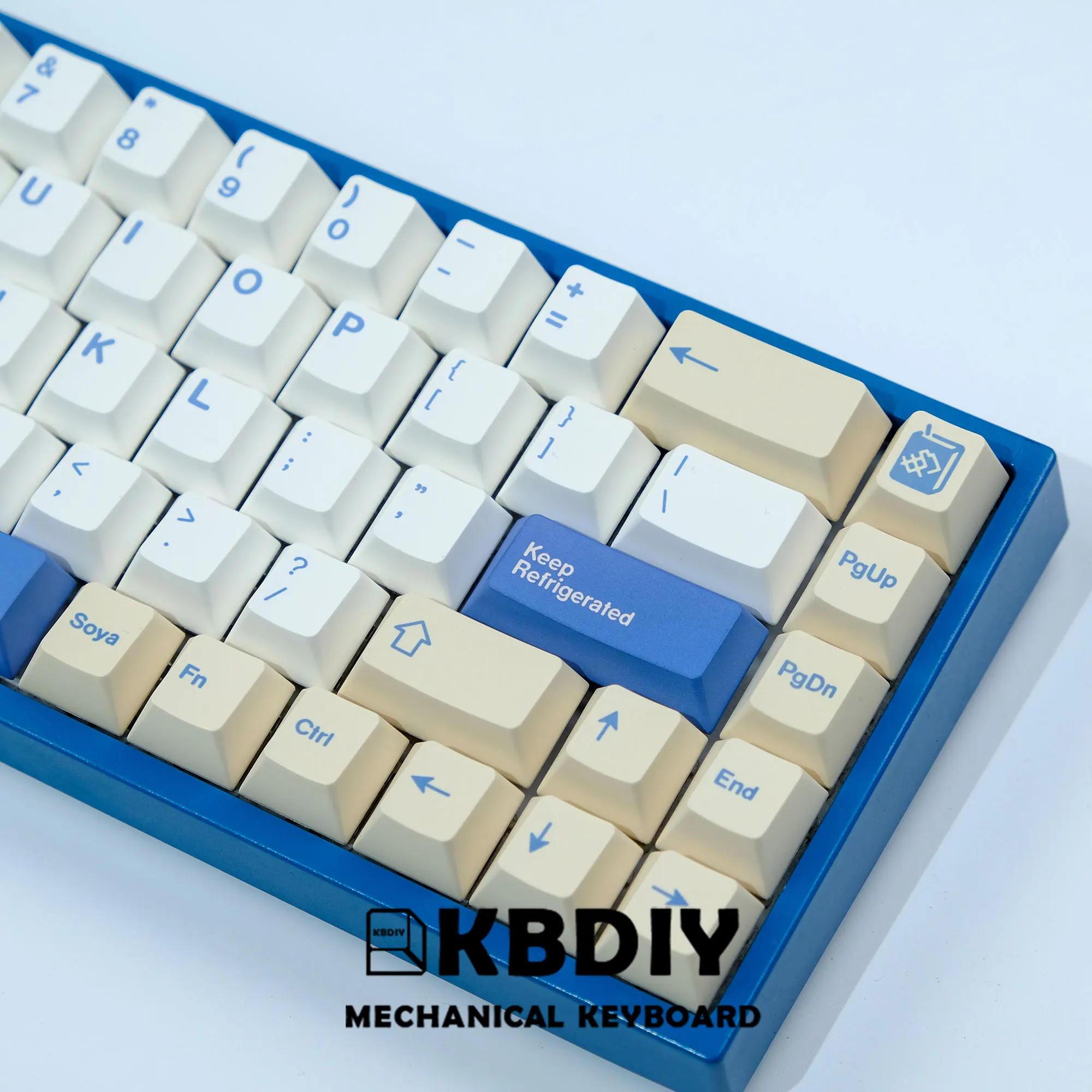 KBDiy GMK Soymilk PBT Keycap Set - 135 Keys, Cherry Profile, Multilingual for Gaming Keyboards - Image 23