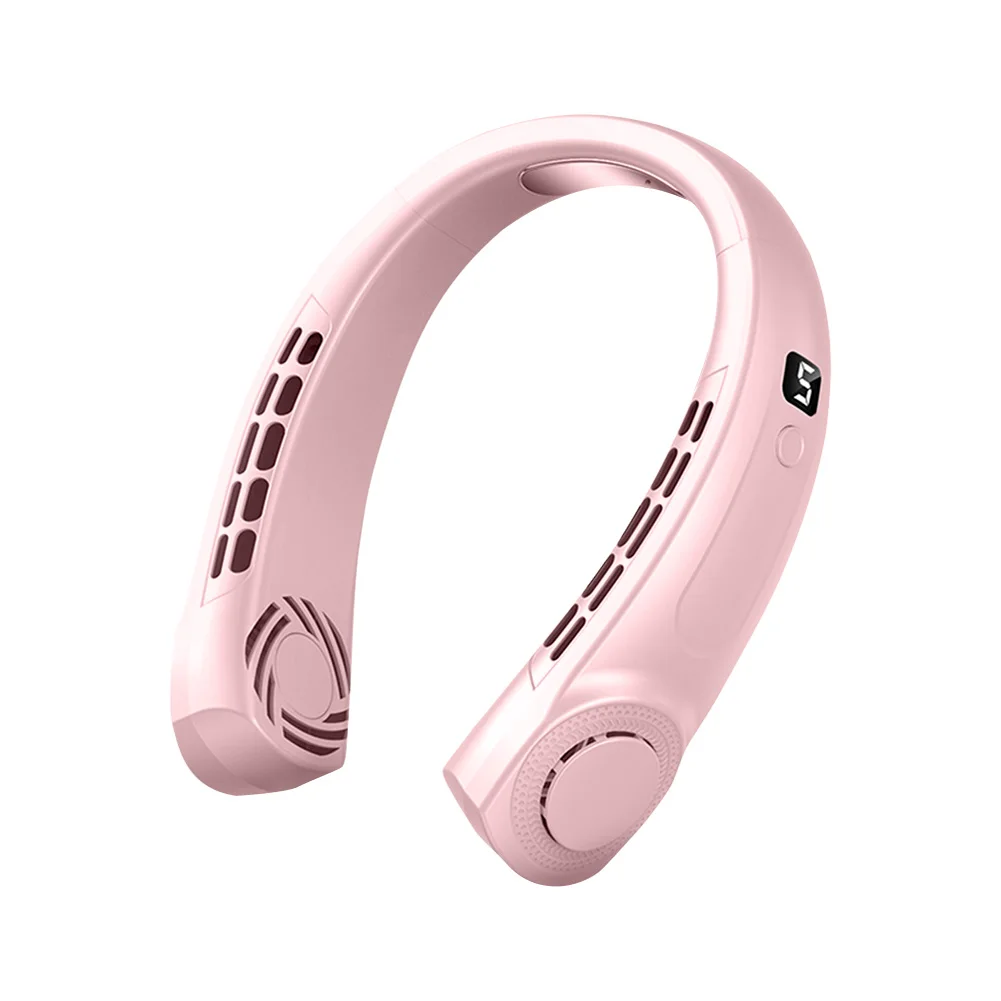 5-Speed USB Rechargeable Portable Neck Fan | Quiet & Bladeless with LED Display – Ultimate Comfort Anywhere! - Image 36