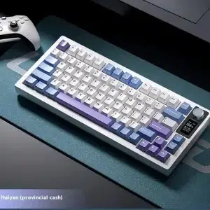 BITCED LT75 Wireless Bluetooth Mechanical Keyboard with RGB Lighting and LED Screen