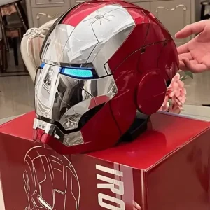Autoking Iron Man Helmet with voice control and LED lighting.