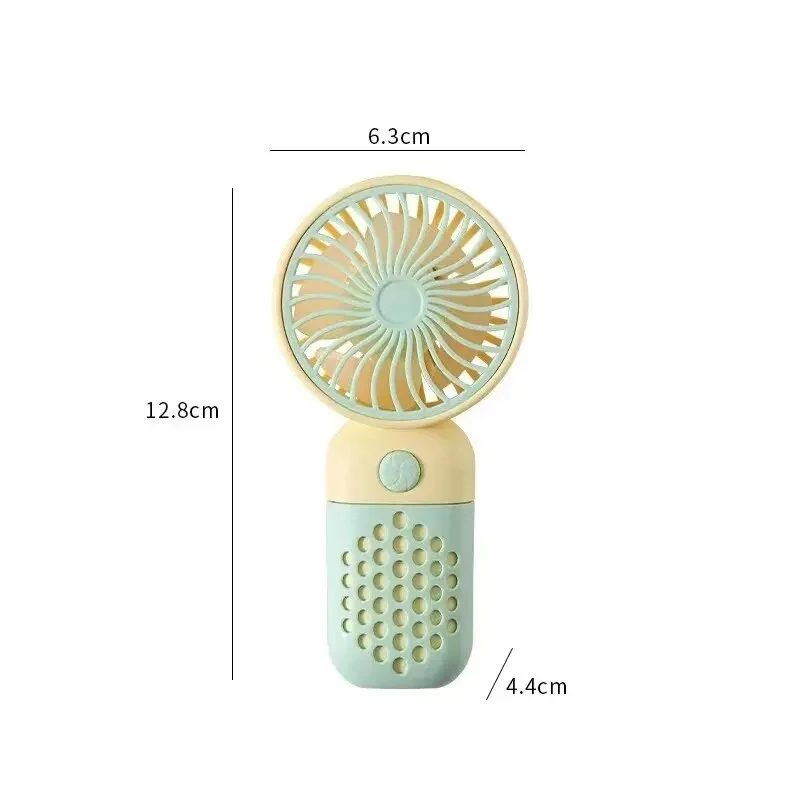 2024 New Cartoon Cute Handheld USB Charging Fan - 5-Speed, Ultra-Quiet & Portable – Perfect for On-the-Go Style! - Image 6