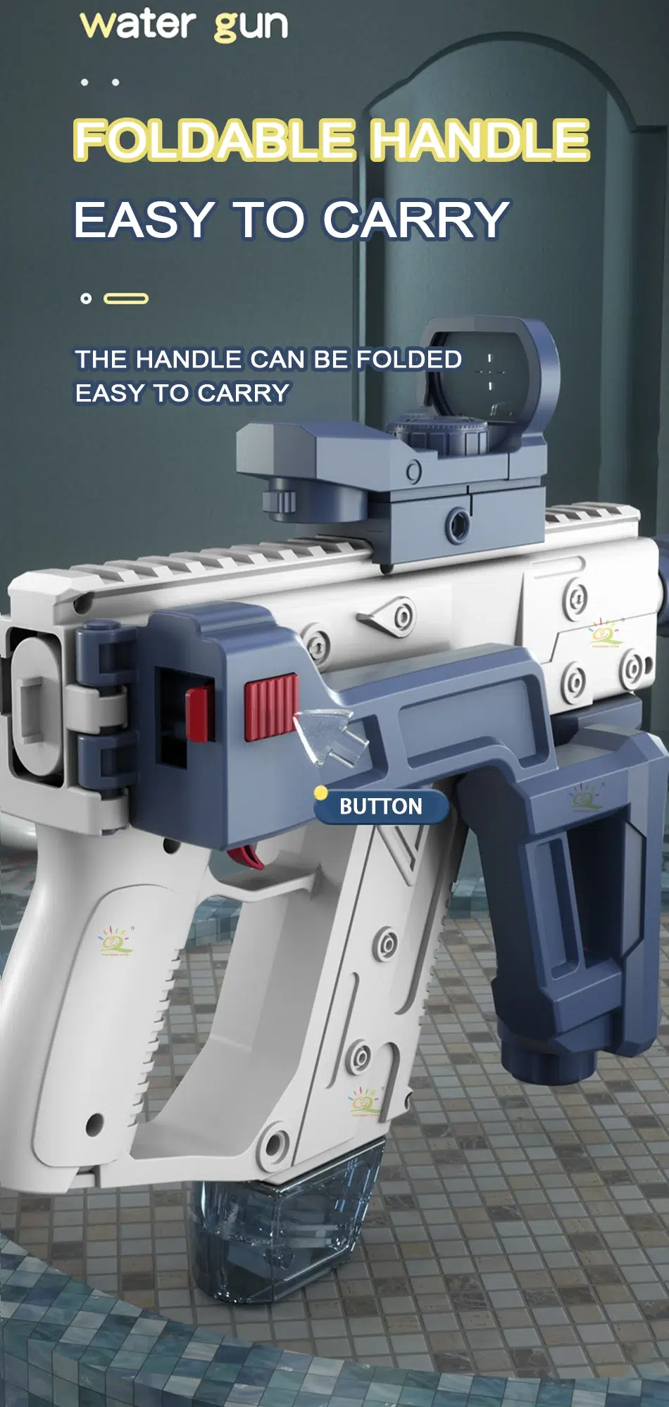 Electric Water Blaster M416 & M1911 Uzi Set - Tactical Epic Outdoor Water Warfare Toy for Kids - Image 44