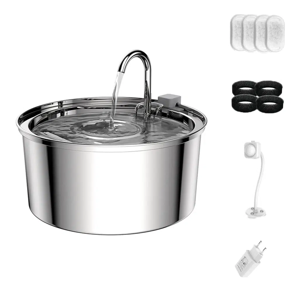 Stainless Steel Pet Water Fountain 3L - Image 6