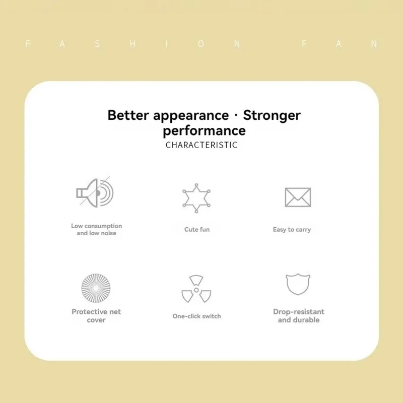 2024 New Cartoon Cute Handheld USB Charging Fan - 5-Speed, Ultra-Quiet & Portable – Perfect for On-the-Go Style! - Image 14