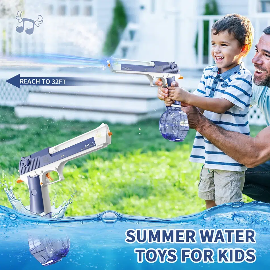 Electric Water Blaster M416 & M1911 Uzi Set - Tactical Epic Outdoor Water Warfare Toy for Kids - Image 53
