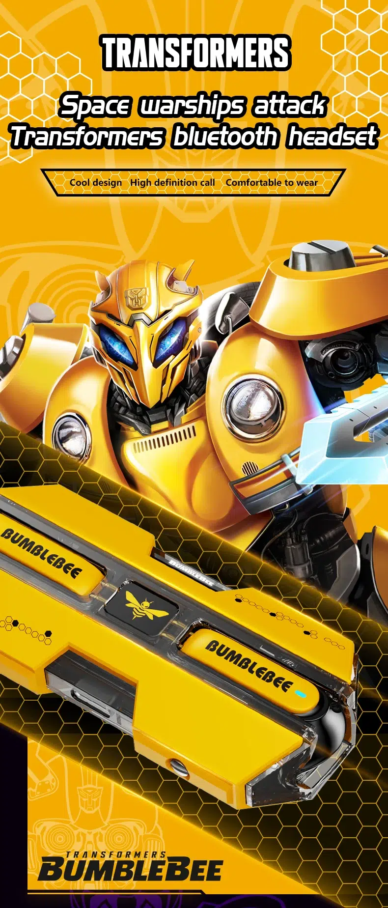 Transformers TF-T01 TWS Hi-Fi Gaming Bluetooth Earbuds - Image 5