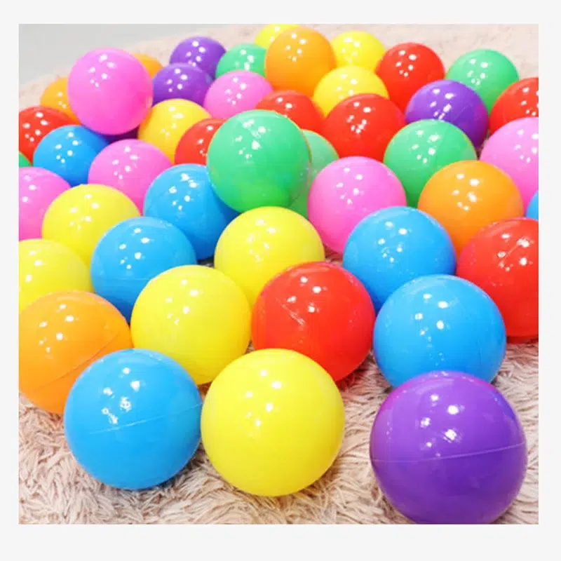 50-Pack Colorful Plastic Ocean Balls for Children - Baby Playpen and Outdoor Game Accessories