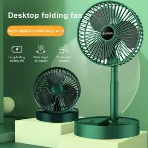 3-Speed Adjustable USB Rechargeable Mini Desk Fan | Compact & Powerful – Ideal for Any Setting!