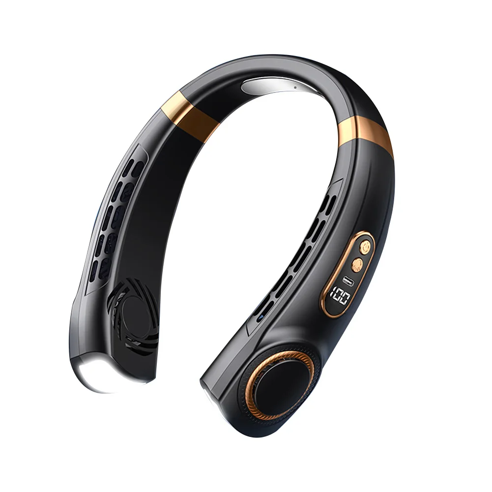 5-Speed USB Rechargeable Portable Neck Fan | Quiet & Bladeless with LED Display – Ultimate Comfort Anywhere! - Image 39