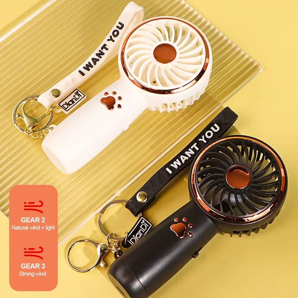 Compact Cartoon USB Handheld Fan 2024 - Cute Portable Charging Mini Fan with Dual-Speed, Ideal for Students & Outdoor Use - Image 15