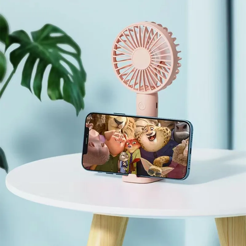 Compact PowerCool USB Rechargeable Mini Fan - Portable 3-Speed Handheld Air Cooler for Office and Travel - Image 2