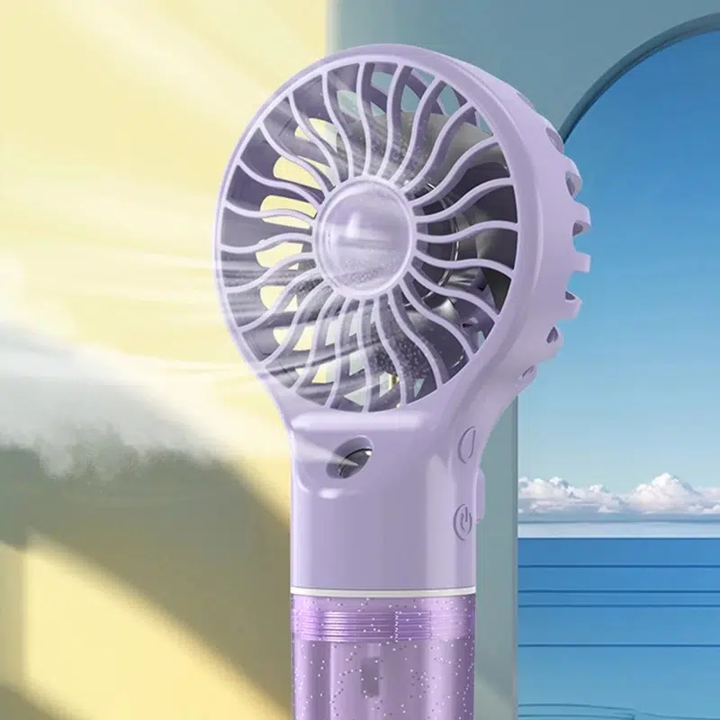 USB Rechargeable Mini Air Conditioner Fan - Portable 5W Humidifier and Atomizer Cooling Fan for Home and Office - Image 3