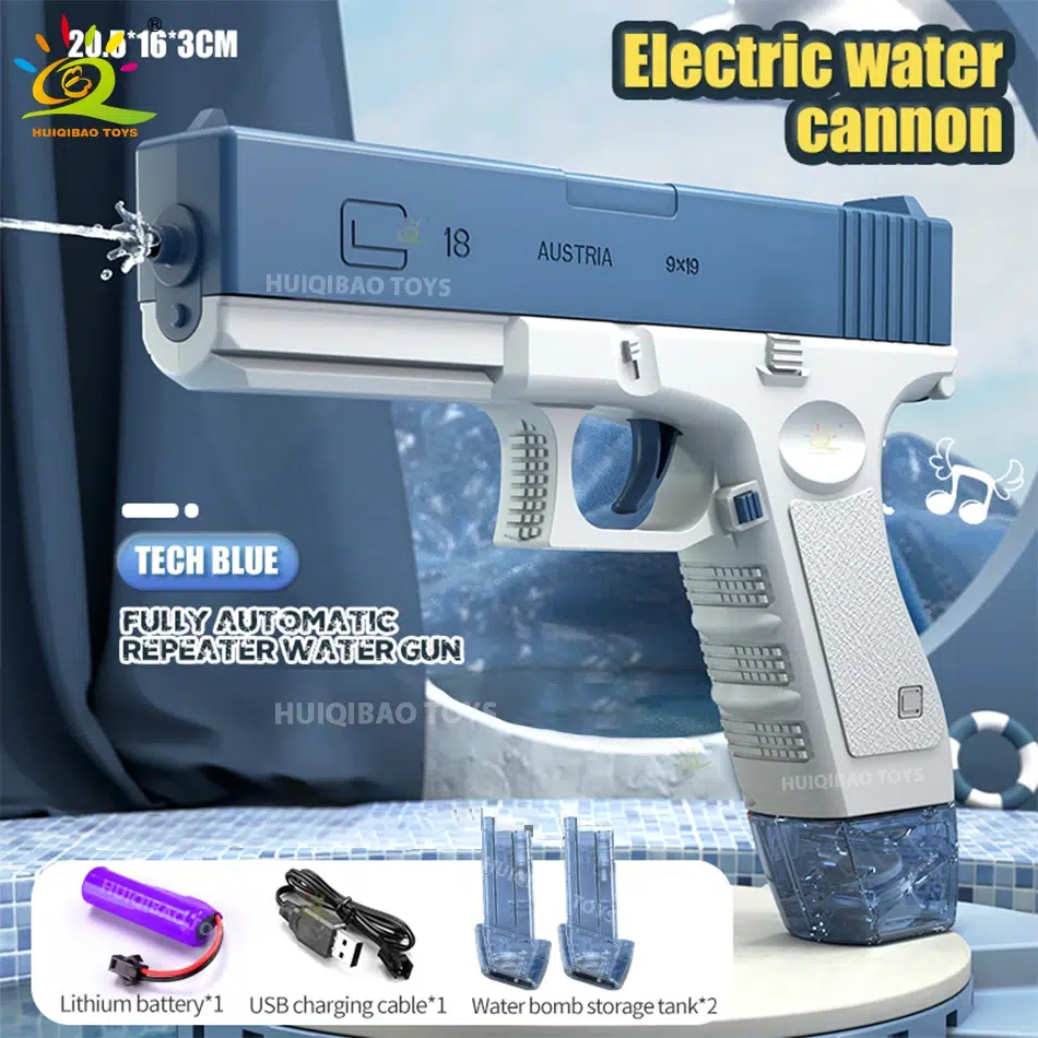 Electric M416 & M1911 Uzi Water Warfare Set - Kids' Tactical Fun