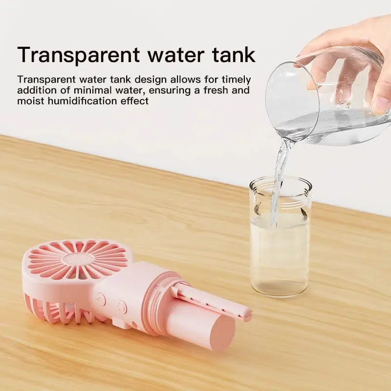 USB Rechargeable Mini Air Conditioner Fan - Portable 5W Humidifier and Atomizer Cooling Fan for Home and Office - Image 6