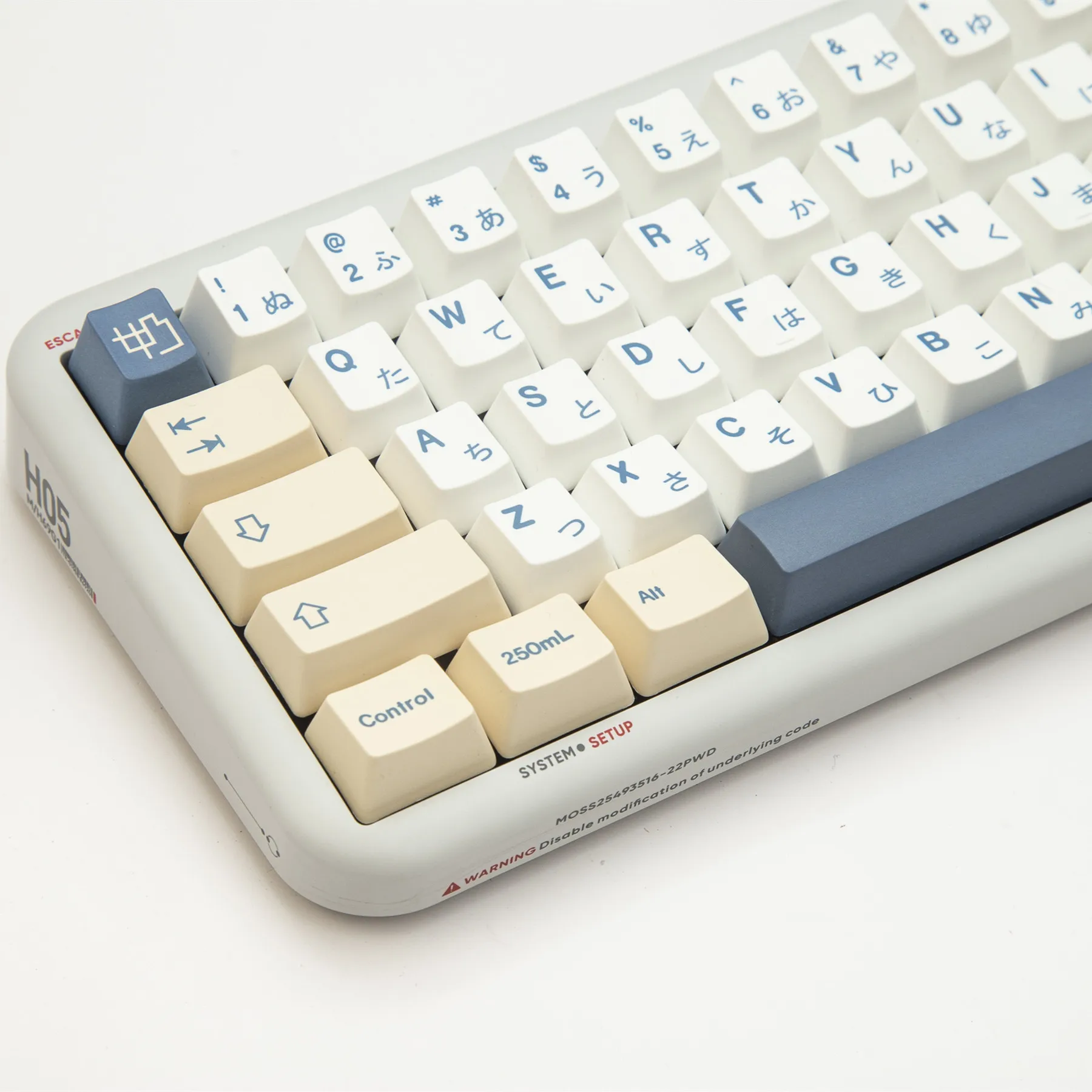 DIXSG Soy Milk PBT Keycap Set - 138 Keys OEM Profile, High Dye Sublimation for MX Switch Keyboards