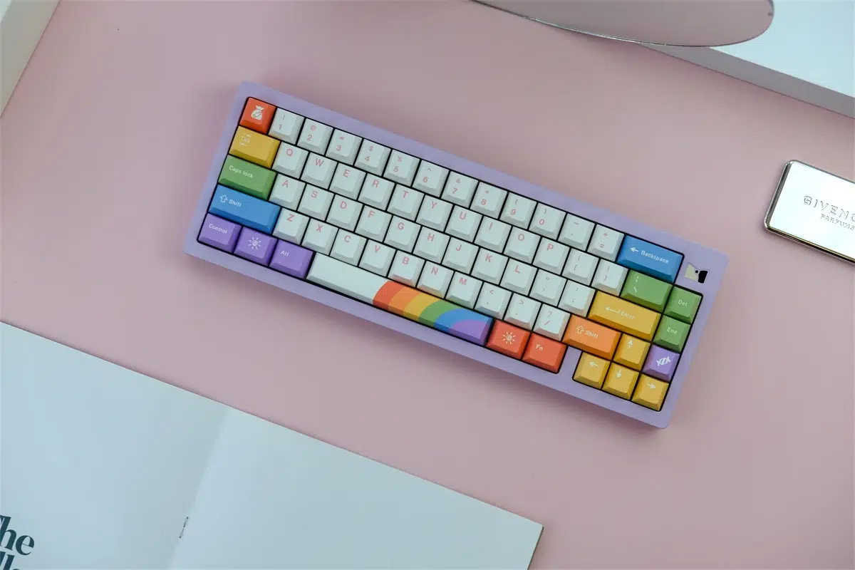 Brighten Your Keyboard with 129 Rainbow Keycaps at Rockatship