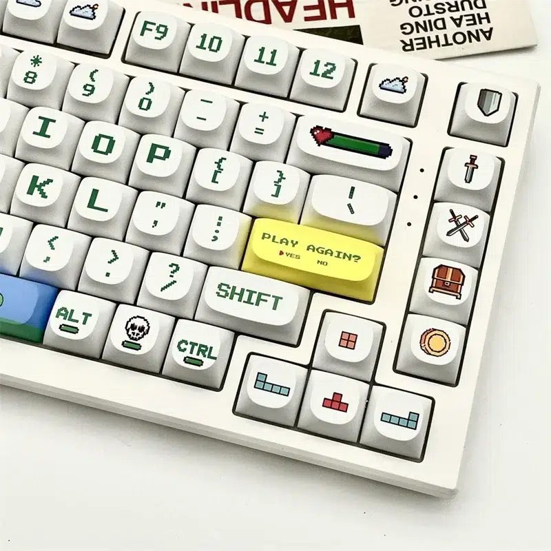 Pixel Art PBT Keycaps - Thermal Sublimation, Cartoon Print - Image 8