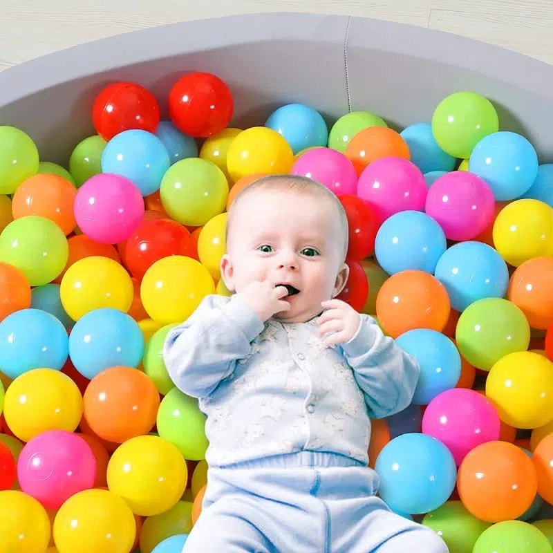 50-Pack Colorful Plastic Ocean Balls for Children - Baby Playpen and Outdoor Game Accessories - Image 22