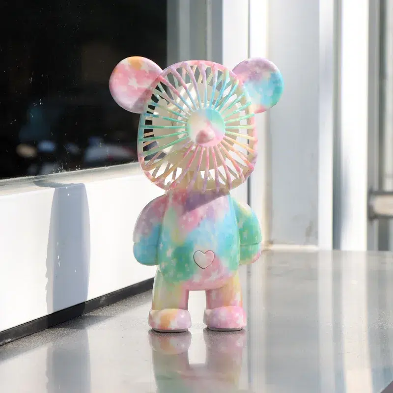 Adorable Power+: USB Mini Cute Cartoon Bear Fan with 3-Speed Control - Image 7