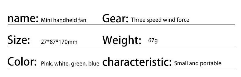 Ultra-Quiet Portable Handheld USB Fan: 3-Speed Compact Cooling - Image 12