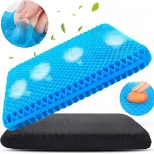 Ergonomic Gel Seat Cushion with Honeycomb Design