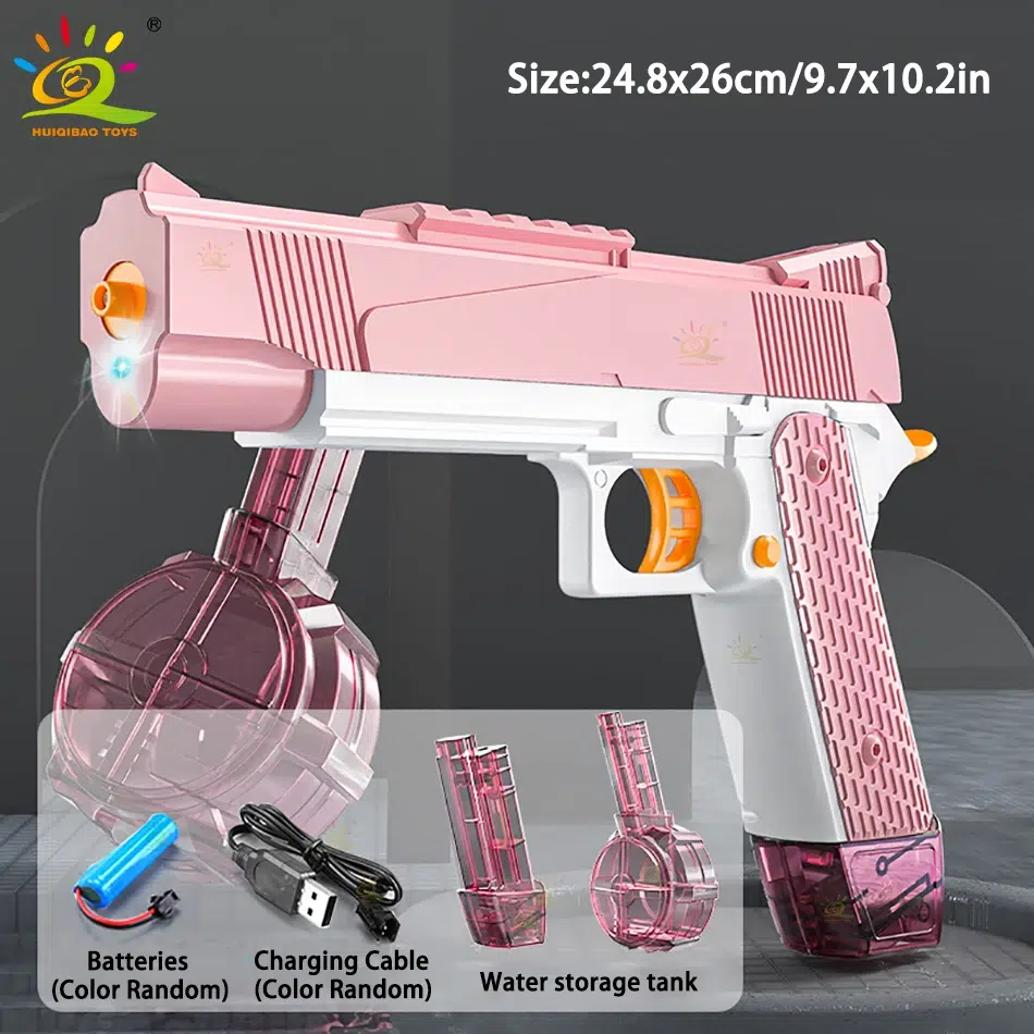 Kids' Outdoor Water Battle Set - Electric M416 & M1911 Uzi Guns