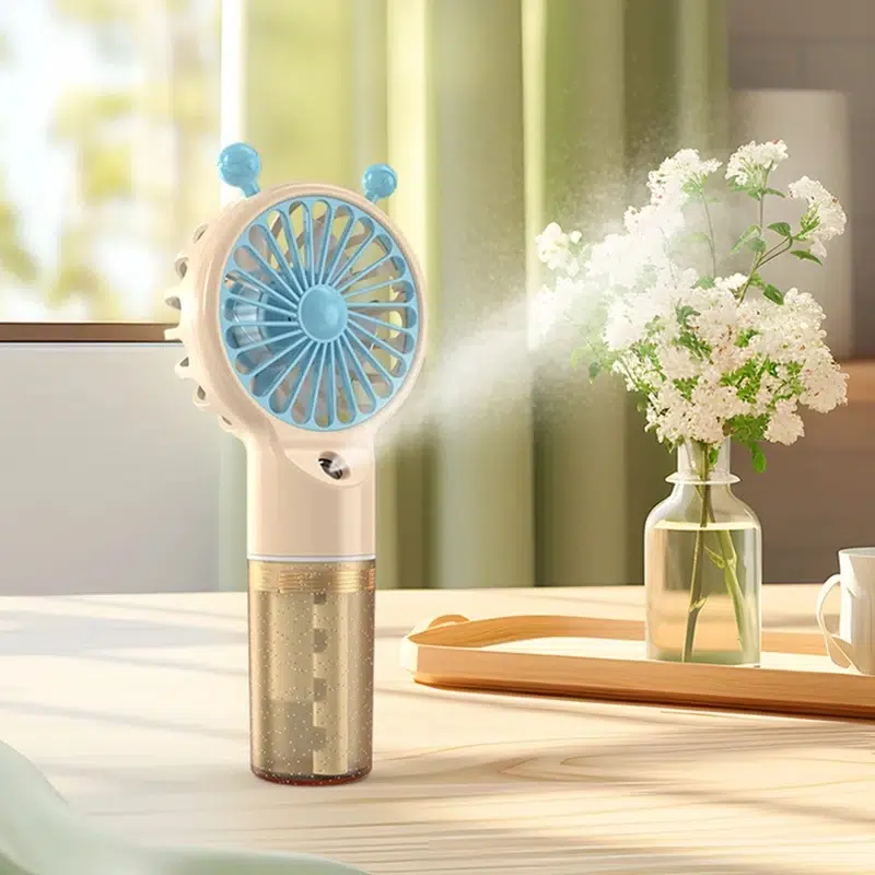 USB Rechargeable Mini Air Conditioner Fan - Portable 5W Humidifier and Atomizer Cooling Fan for Home and Office - Image 4
