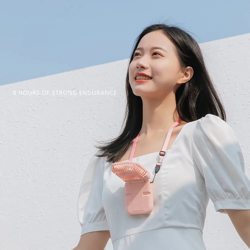 Ultimate Breeze: 3-in-1 Portable Neck Fan with Power Bank and Phone Holder - Image 22