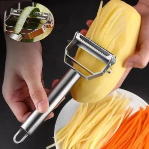 Dual-Head Stainless Steel Vegetable Peeler
