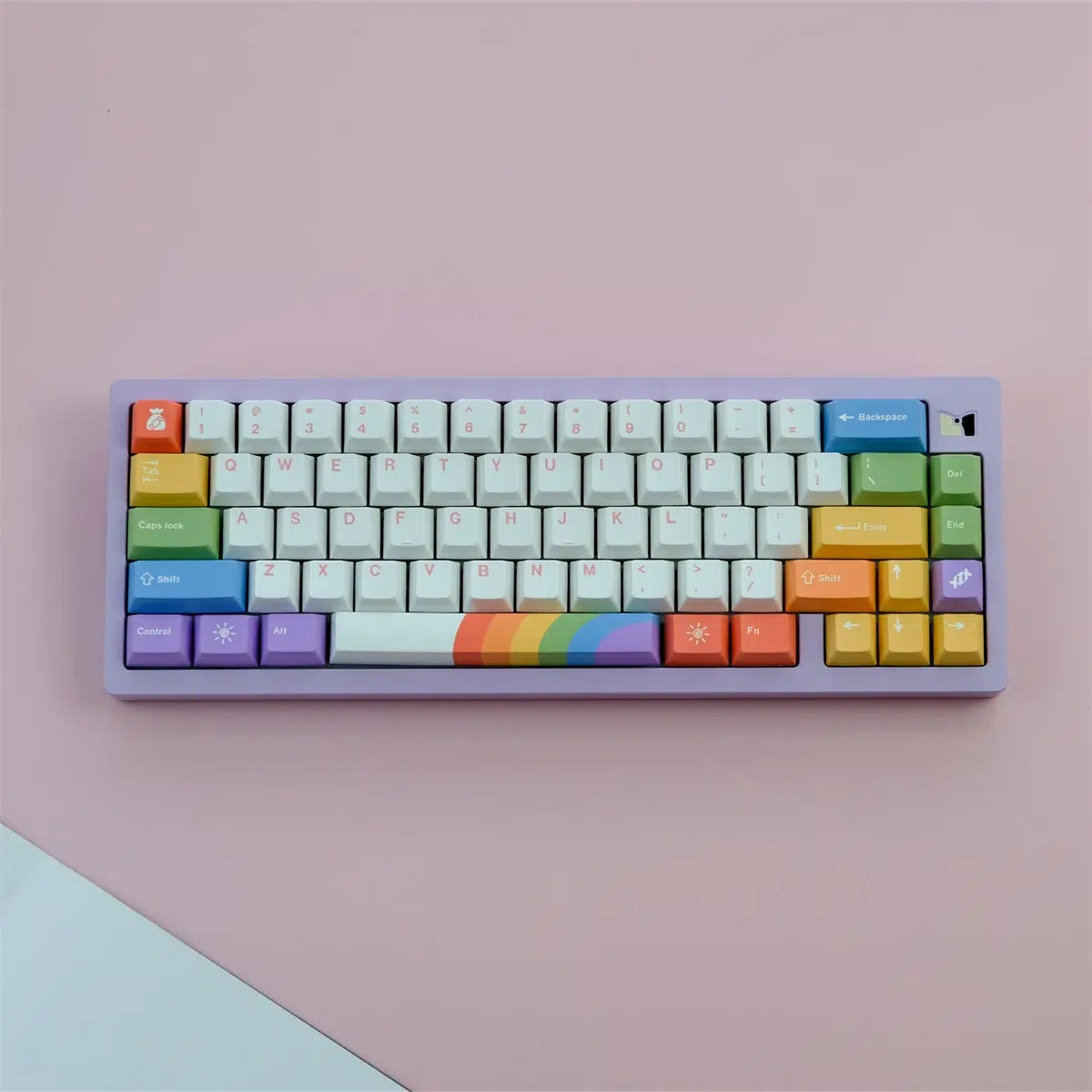 Rockatship Exclusive: Rainbow Dye-Sublimated Keycap Set