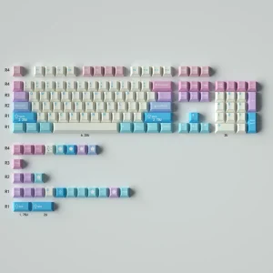 GYYSH Fairy Gradient PBT Keycaps Set for Mechanical Keyboards - Cherry Profile, Dye Sublimation