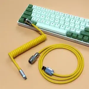 Custom Coiled Aviator Type-C USB Cable for Mechanical Keyboards