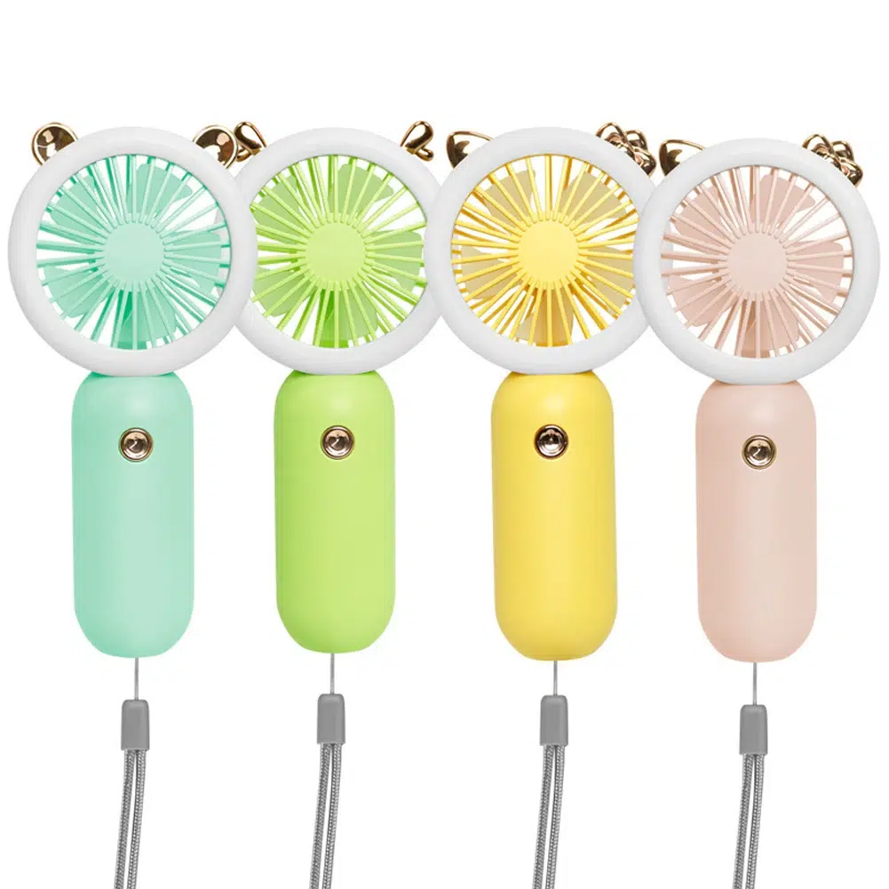 Compact & Powerful 5W USB Rechargeable Mini Fan with Night Light - Perfect for Travel & Home - Image 17