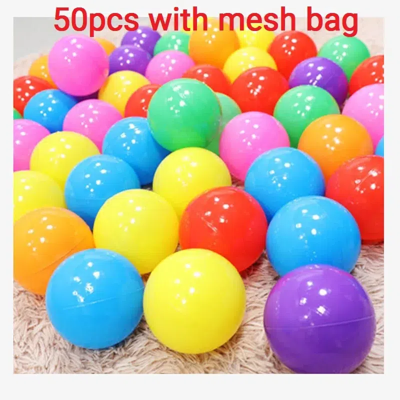 50-Pack Colorful Plastic Ocean Balls for Children - Baby Playpen and Outdoor Game Accessories - Image 7