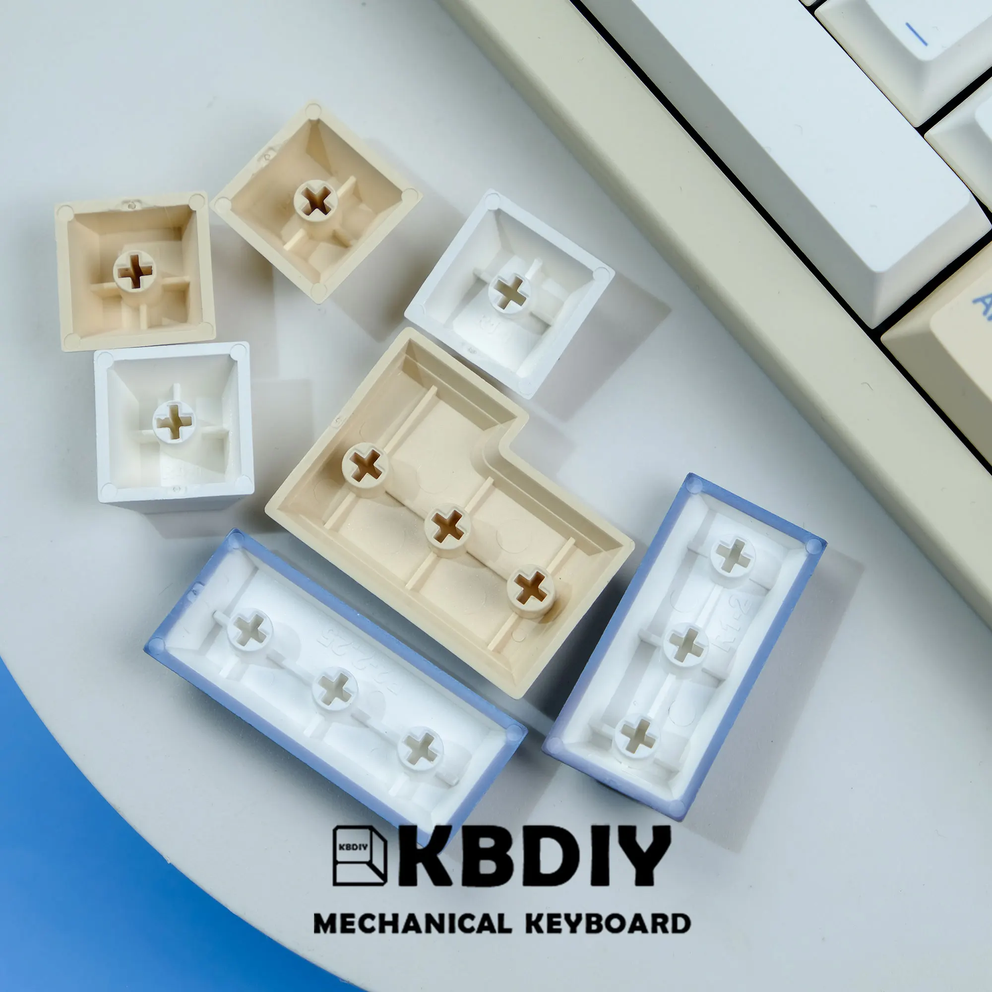 KBDiy GMK Soymilk PBT Keycap Set - 135 Keys, Cherry Profile, Multilingual for Gaming Keyboards - Image 6