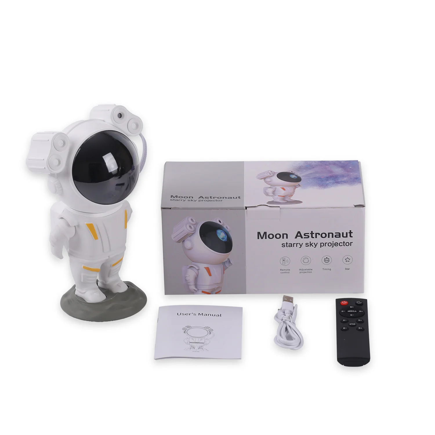 Astronaut Galaxy Star Projector - Rotating LED Night Light for Bedrooms - Image 4
