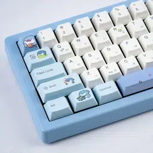 USLION Cute Shark 131-Keycap Set for Mechanical Keyboards - PBT Cherry Profile